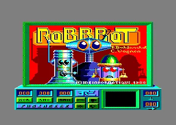 Robbbot (S) (1986) screen shot title